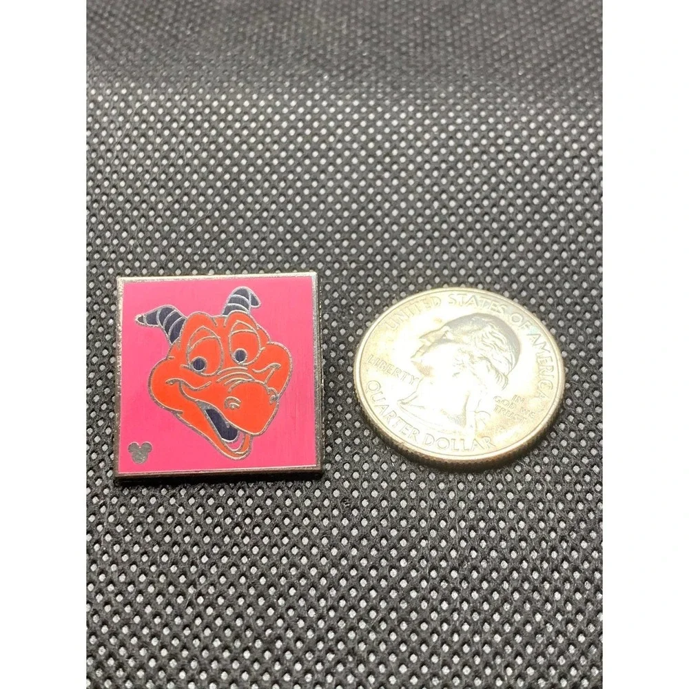 2011 Colorful Figment Disney Trading Hidden Mickey Pin Pink with Red Figment